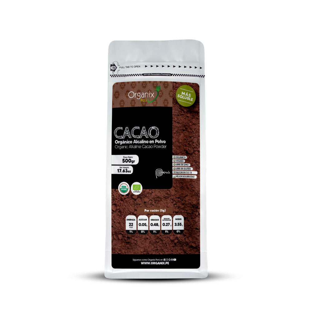 Cacao Alcalino Orgánico 500g