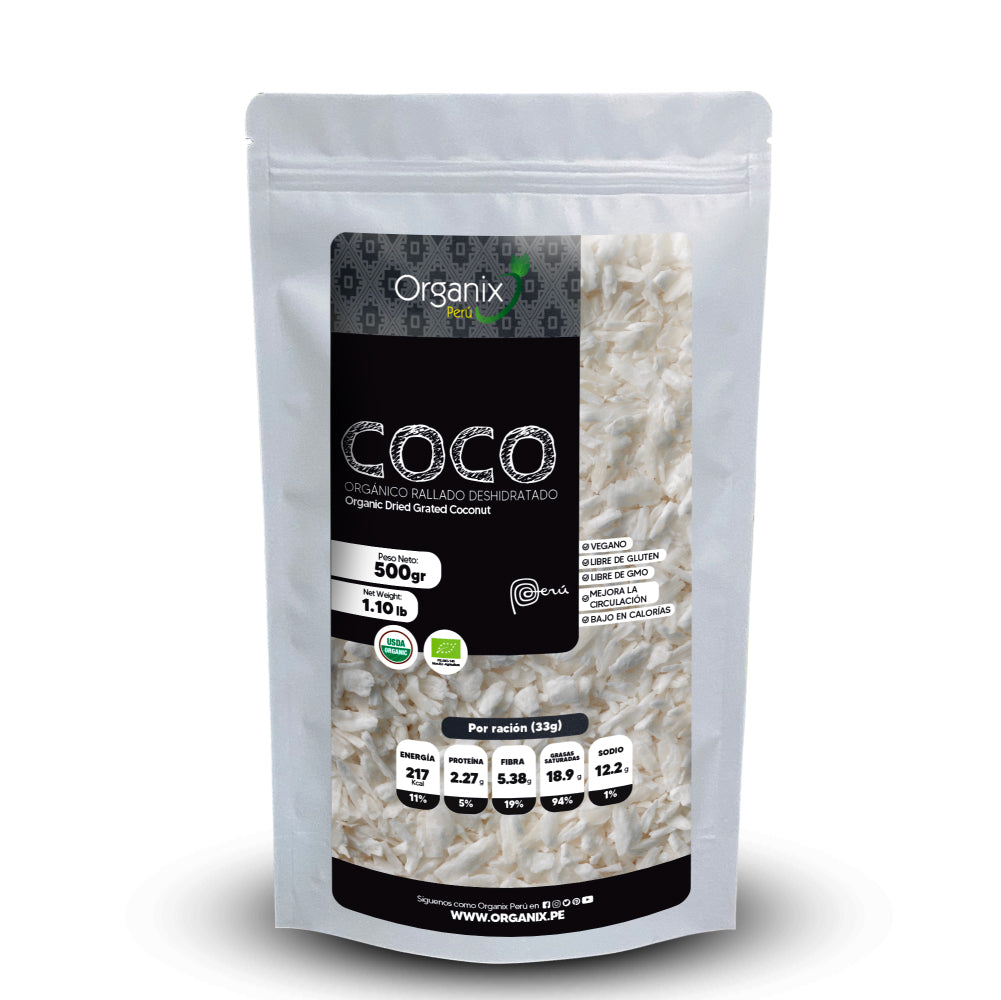 Coco Rallado Deshidratado Organix Perú