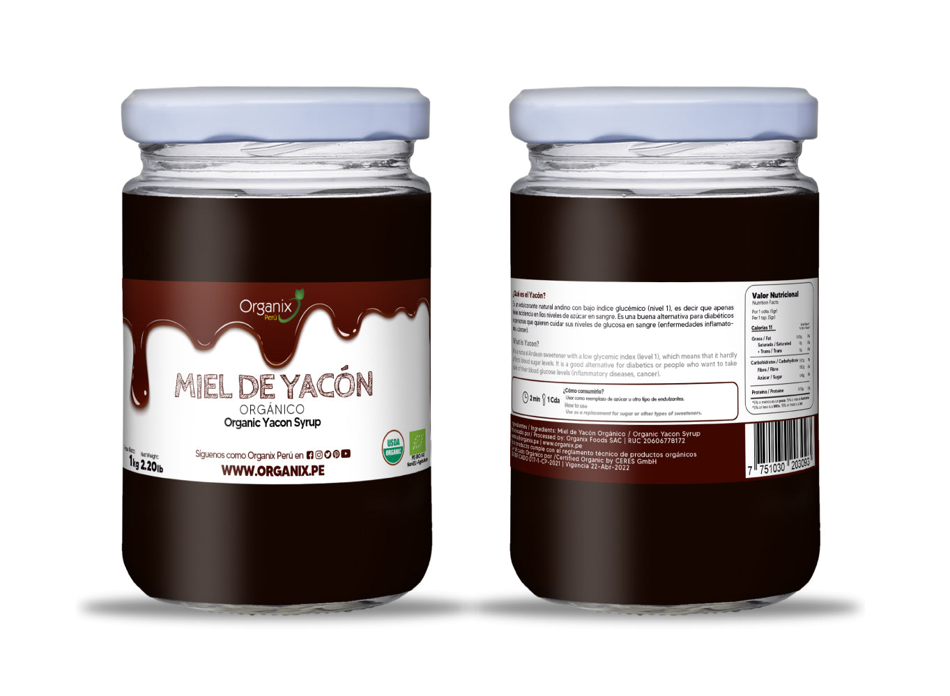 Miel de Yacón Organix Perú