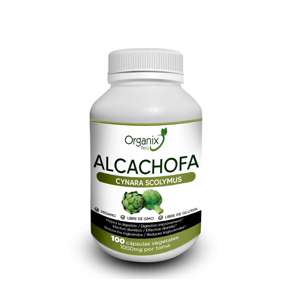Cápsulas de Alcachofa en Polvo Organix Perú - 1000mg x toma