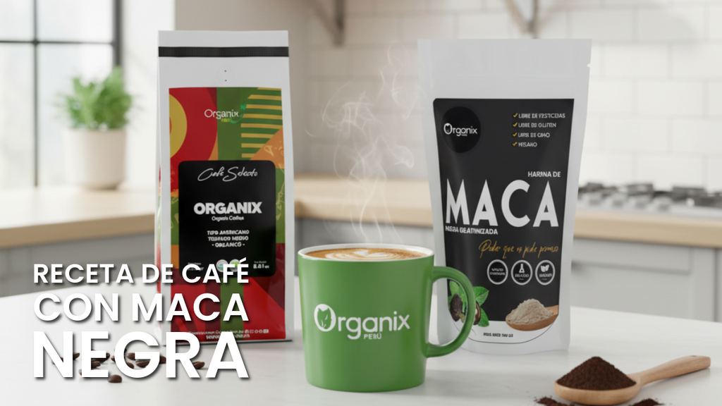 Café Organix Premium con Maca Negra Gelatinizada | Receta Energizante