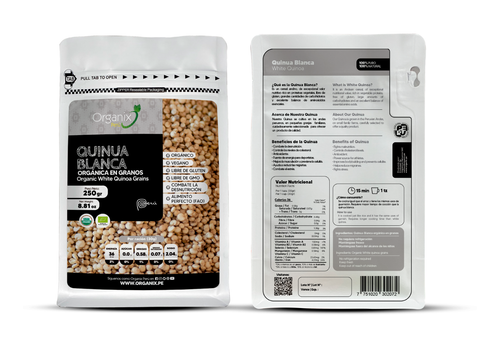 Quinua Blanca en Granos Organix Perú