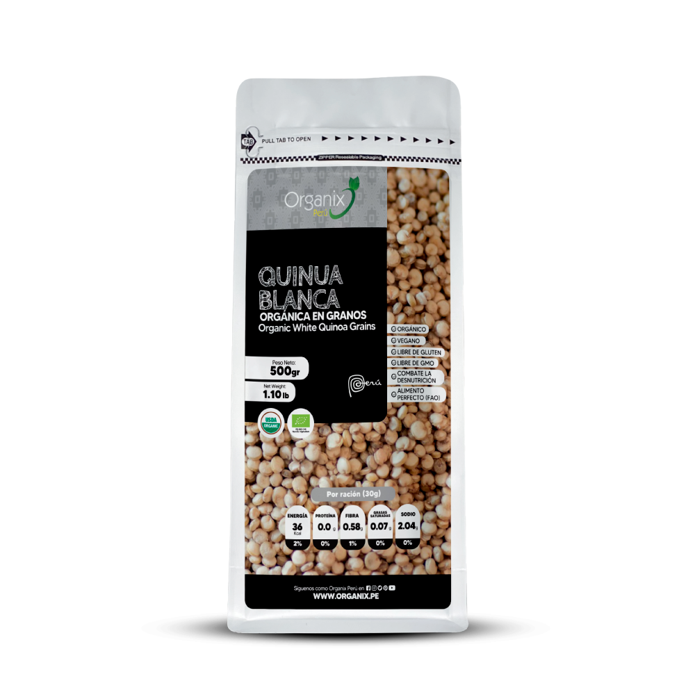 Quinua Blanca en Granos Organix Perú