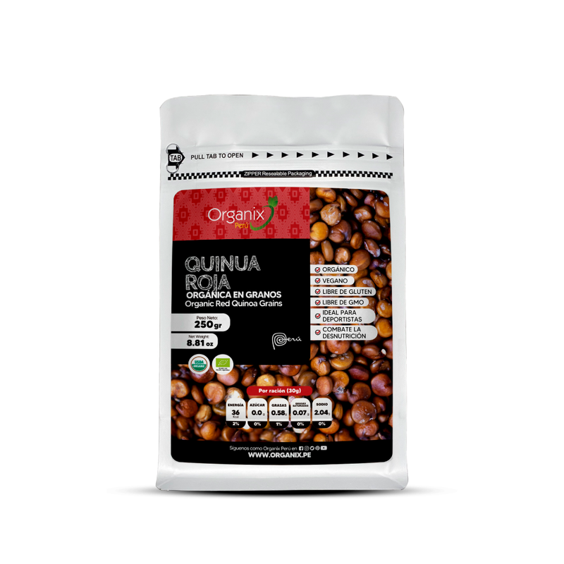 Quinua Roja en Granos Organix Perú