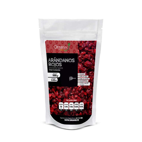 Arándanos Rojos Deshidratados Organix Perú