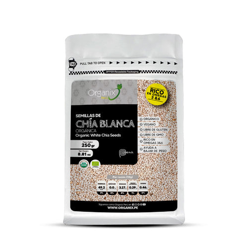 Semillas de Chía Blancas Organix Perú