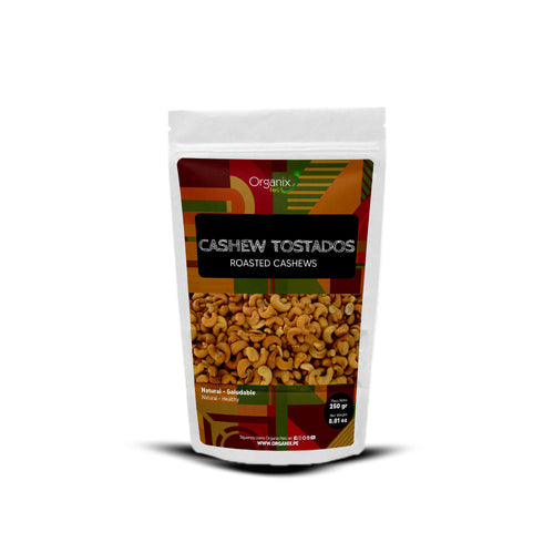 Bag of Organix Perú Cashew Tostados, roasted cashews 150g, high in antioxidants, heart-healthy, stress-relief from magnesium.