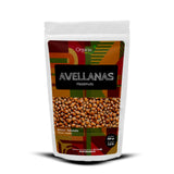 Bag of Avellanas Organix Perú hazelnuts, rich in nutrients, antioxidants, and beneficial for heart health and physical energy.