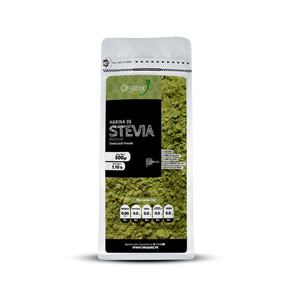 Harina de Stevia Premium Organix Perú