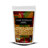 Maní Tostado Orgánico Organix Perú 500g Pack – Organic Roasted Peanuts, rich in proteins, minerals, vitamin E, and folic acid.