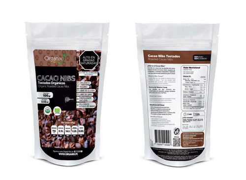 Cacao Nibs Tostados Orgánicos 100g
