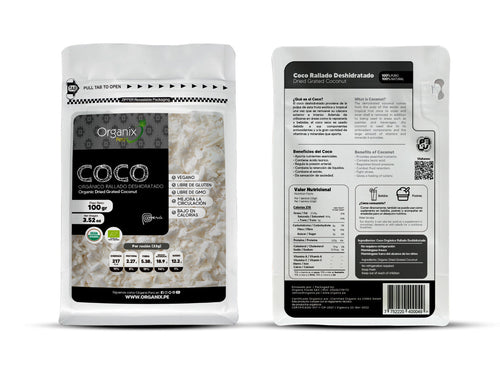 Coco Rallado Deshidratado Organix Perú