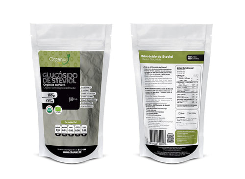 Stevia en Polvo Organix Perú de 100g | Endulzante saludable, reemplazo del azúcar