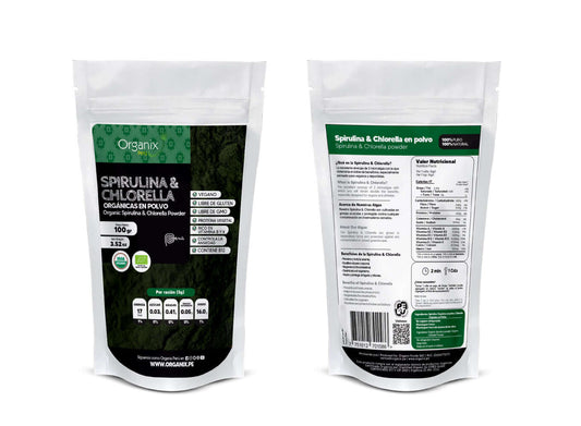 Spirulina & Chlorella en Polvo Organix Perú