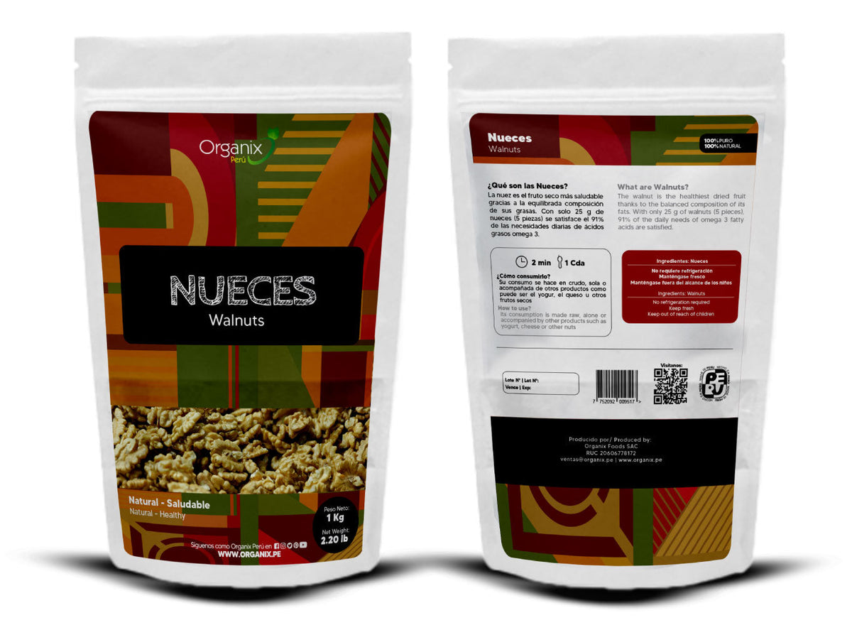 Nueces de Nogal Peladas Organix Perú