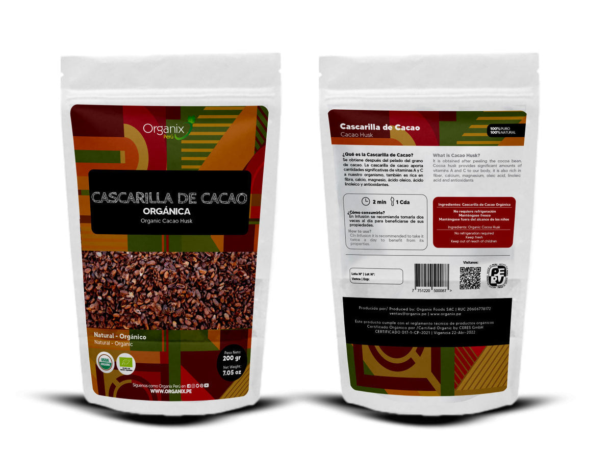 Cascarilla de Cacao Organix Perú