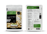 Pack of Macambo Tostado Organix Perú, rich in protein, fiber, and omega fatty acids, a nutritious snack and energy source for athletes.