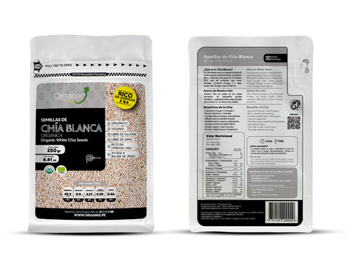 Semillas de Chía Blancas Organix Perú