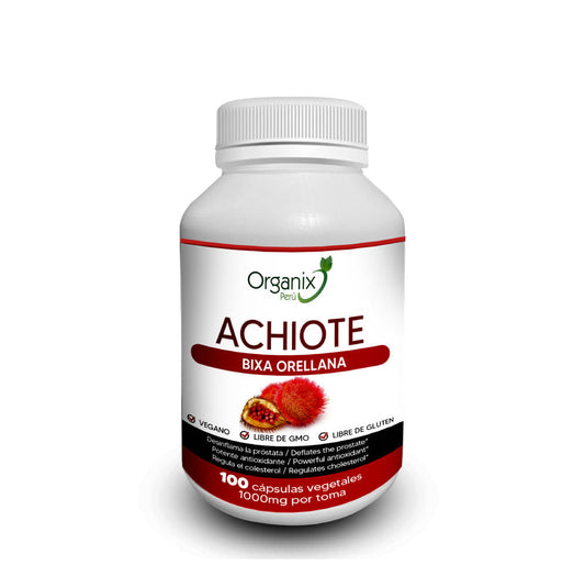 Cápsulas de Achiote Organix Perú - 1000mg x toma