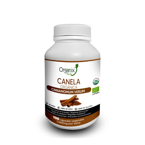 Cápsulas de Canela Organix Perú - 1000mg x toma