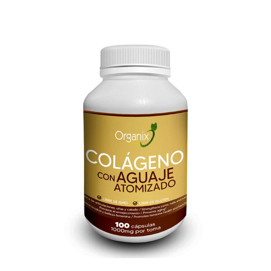 Cápsulas de Colágeno Hidrolizado & Aguaje Atomizado Organix Perú - 1000mg x toma