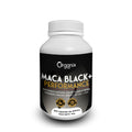 Frasco de cápsulas Maca Black+ Performance de Organix Perú, suplemento natural con maca negra, huanarpo, ginkgo y zinc.