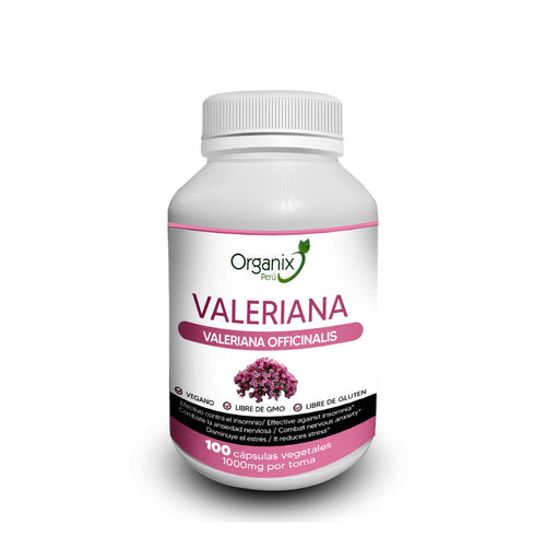 Cápsulas de Valeriana Organix Perú - 1000mg x toma