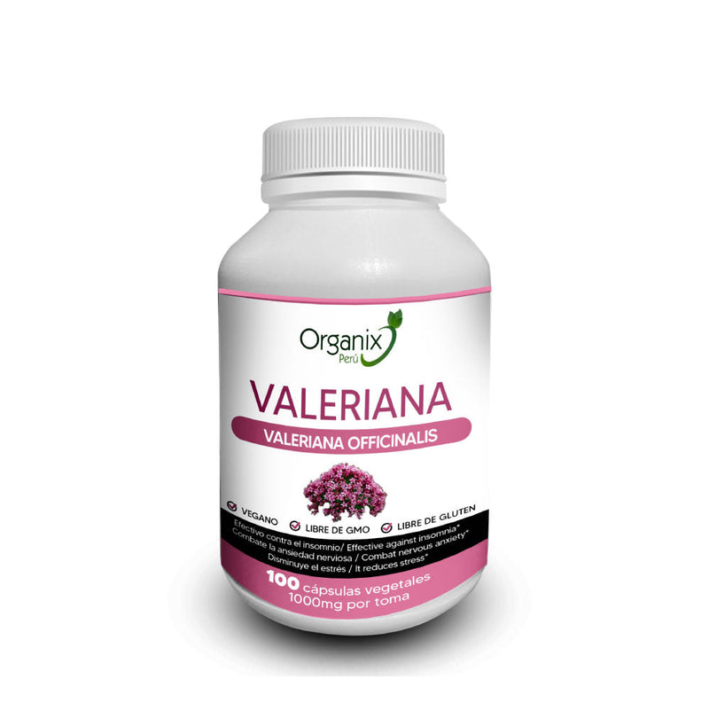 Cápsulas de Valeriana Organix Perú - 1000mg x toma