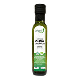 Bottle of Organix Peru Organic Olive Oil 250ml, rich in antioxidants, promotes heart health, reduces bad cholesterol, and aids in weight management.