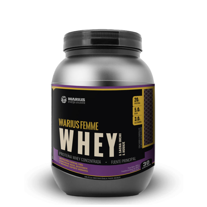 WARIUS FEMME proteína para mujeres, pote 900g Organix Perú