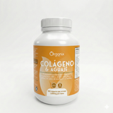 Cápsulas de colágeno hidrolizado con ácido hialurónico y aguaje Organix Perú frasco 100 cápsulas