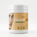 Pote de Colágeno Hidrolizado de origen BOVINO con Ácido Hialurónico, Biotina, Vitamina C y Aguaje Atomizado Organix Perú 450 g.