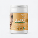 Pote de Colágeno Hidrolizado de origen MARINO con Ácido Hialurónico, Biotina, Vitamina C y Aguaje Atomizado Organix Perú 450 g.