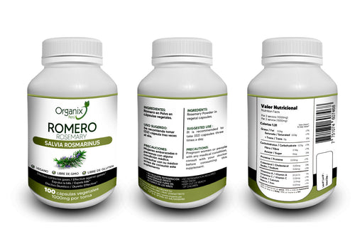 Cápsulas de Romero Organix Perú - 1000mg x toma