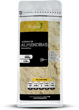 Harina de Almendras Organix Perú en doypack 250g, natural, sin gluten y rica en proteínas.