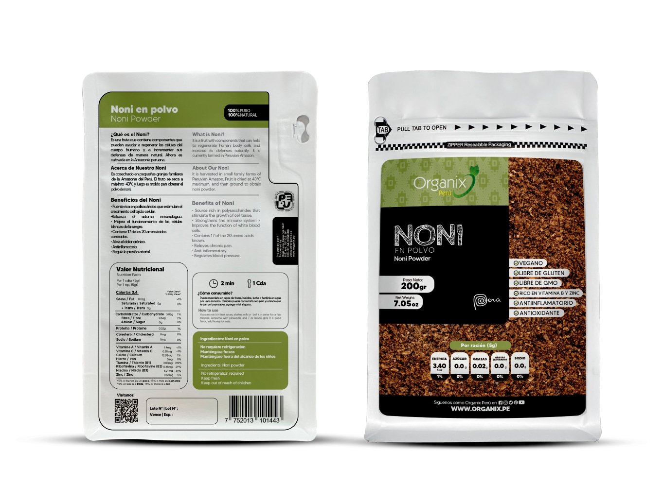 Noni en Polvo - Organix Perú