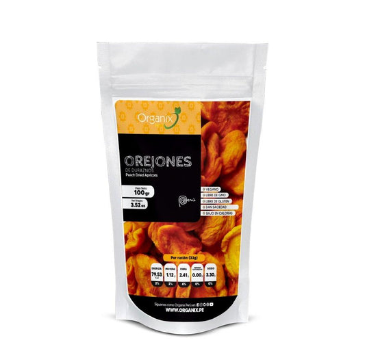 Orejones de Duraznos - Organix Perú