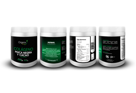 Colágeno Hidrolizado & Maca Negra y Cacao 500gr - Bovino Tipo I