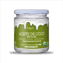 Organix Perú Aceite de Coco Sin Olor, orgánico y desodorizado, ideal para energía, actividad cerebral y mejorar la memoria