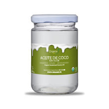 Aceite de Coco Sin Olor Organix Perú en envase de vidrio, orgánico y desodorizado, ideal para energía y salud cerebral.