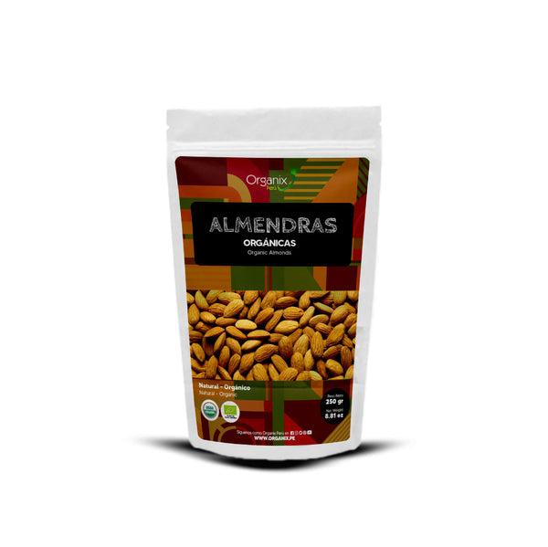 Almendras Organix Perú, nutritivas, rica en proteínas, frutos secos