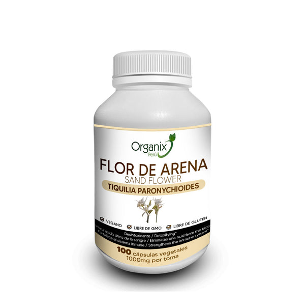 Cápsulas de Flor de Arena Organix Perú - 1000mg x toma