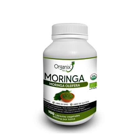 Organic Moringa Capsules - 800mg per serving