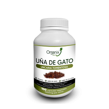 Cápsulas de Uña de Gato - 1000mg x toma
