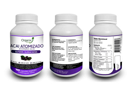 Cápsulas de Acai Atomizado - 1000mg x toma