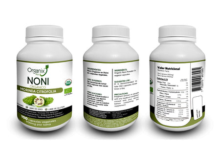 Cápsulas de Noni Orgánico - 900mg x toma