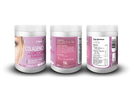 Hydrolyzed Collagen and Atomized Camu Camu 500 gr - Bovine Type I