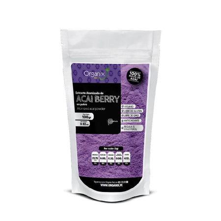 Acai Berry Atomizado en Polvo - Organix Perú