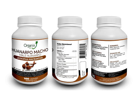 Cápsulas de Huanarpo Macho - Organix Perú