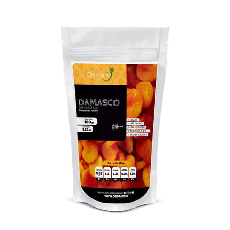 Damasco Deshidratado - Organix Perú